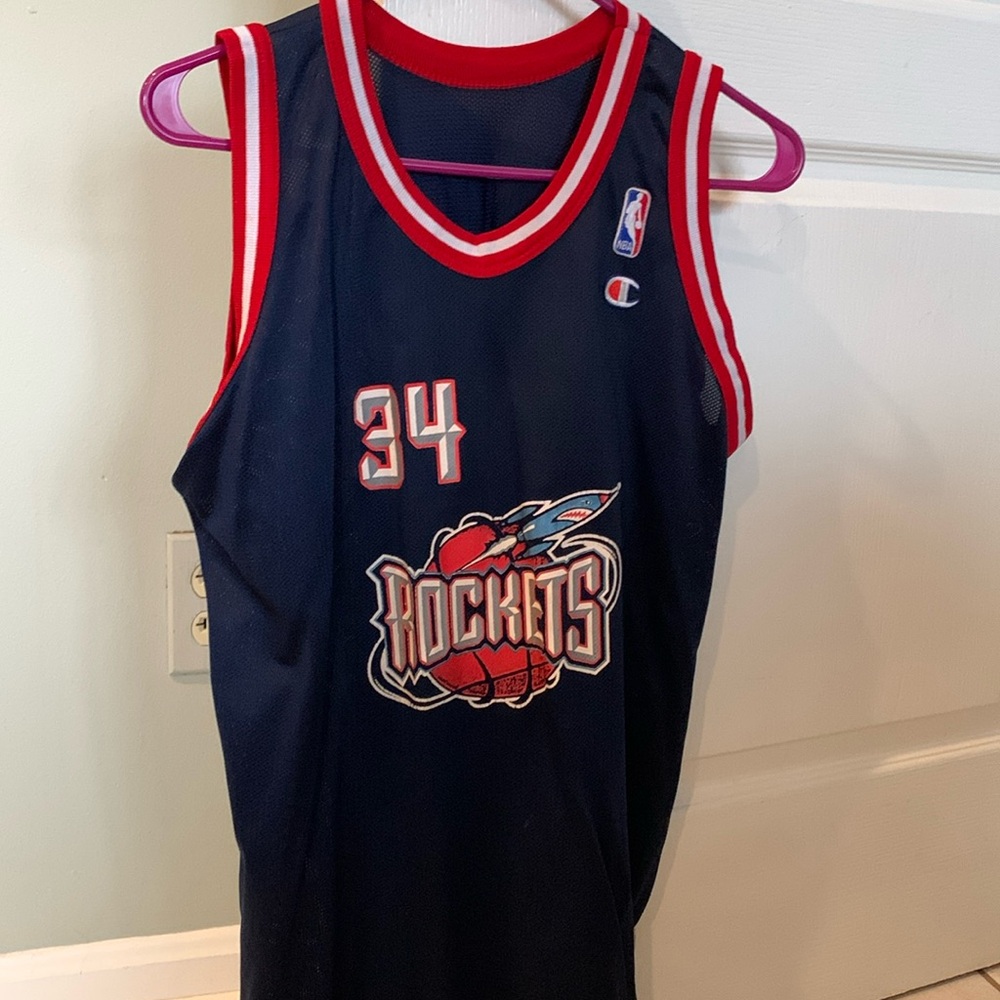 Olajuwon rockets jersey